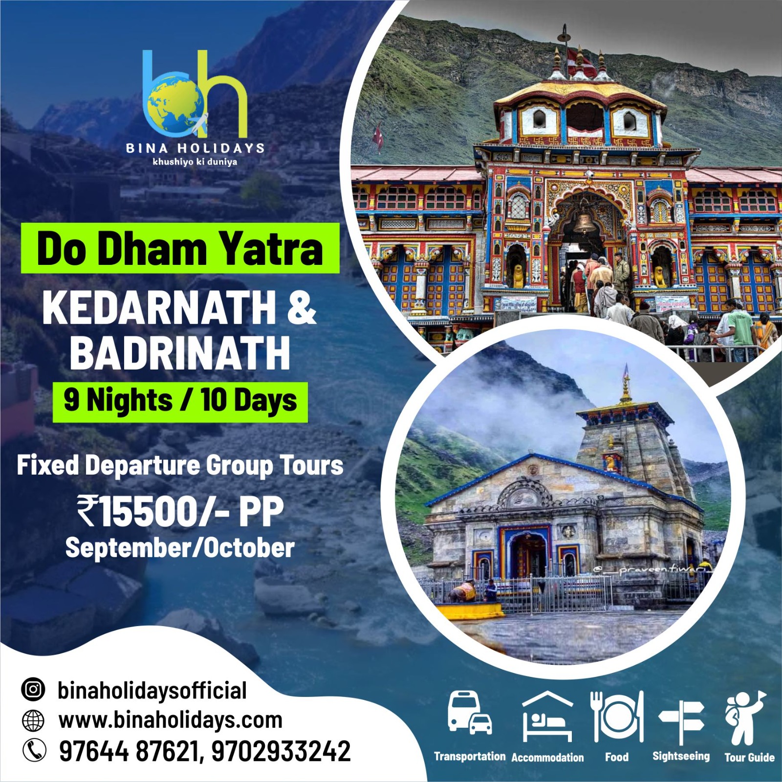 Do Dham yatra Group Tour